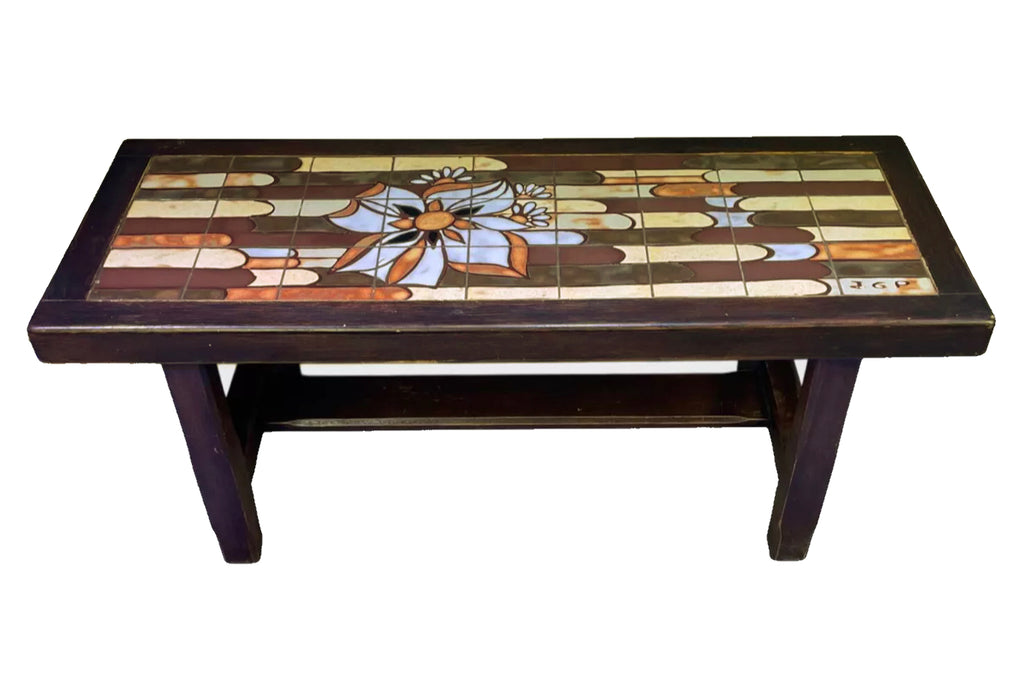 Table basse bois et céramique