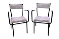 Paire de fauteuils "scoubidou"