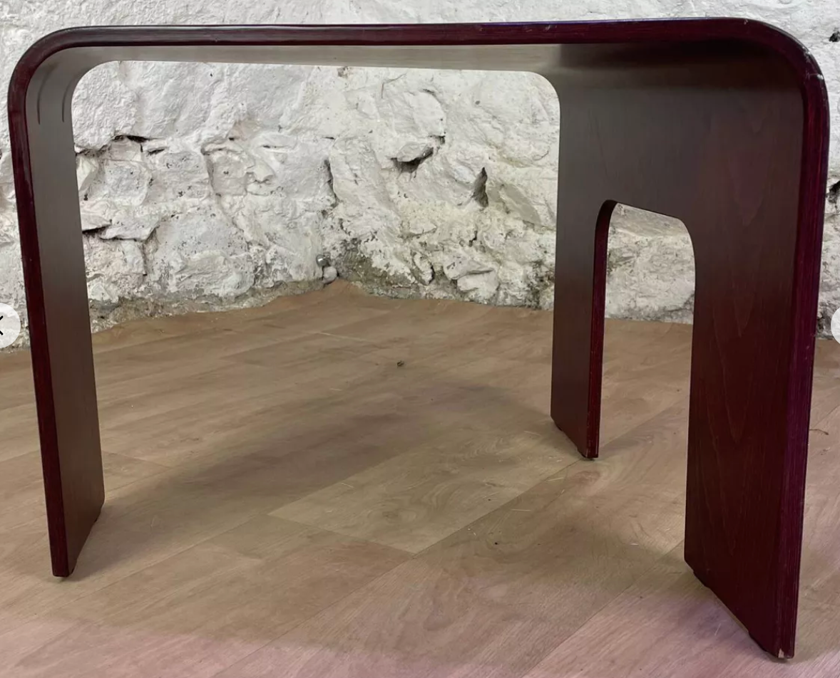Table basse Stressless en bois cintré
