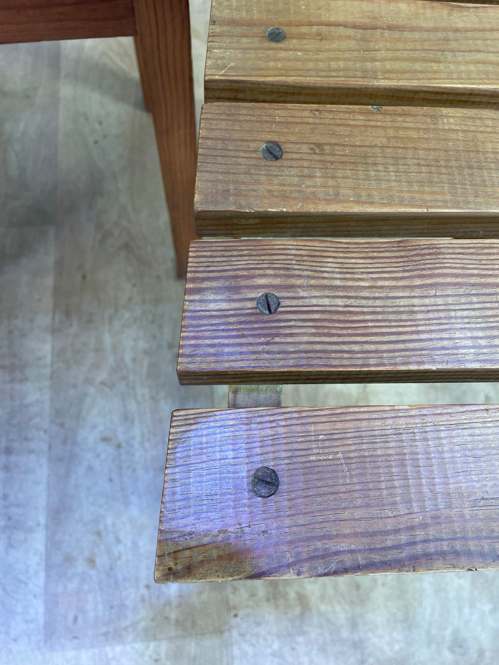 Lot de 4 chaises en bois années 1950
