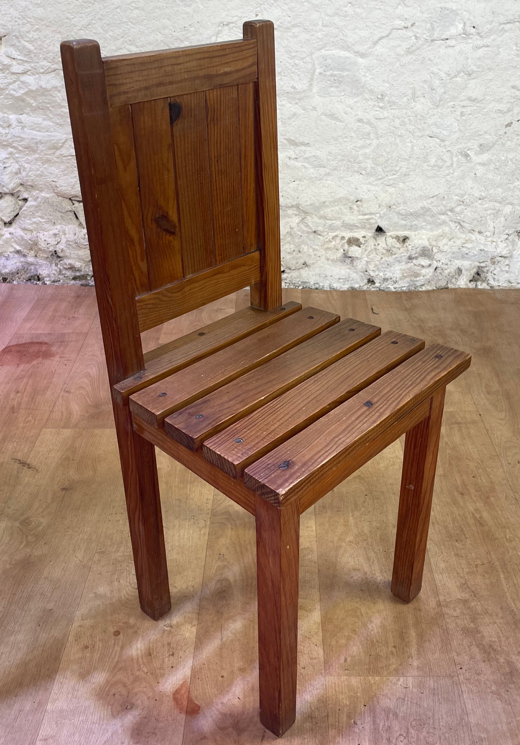 Lot de 4 chaises en bois années 1950