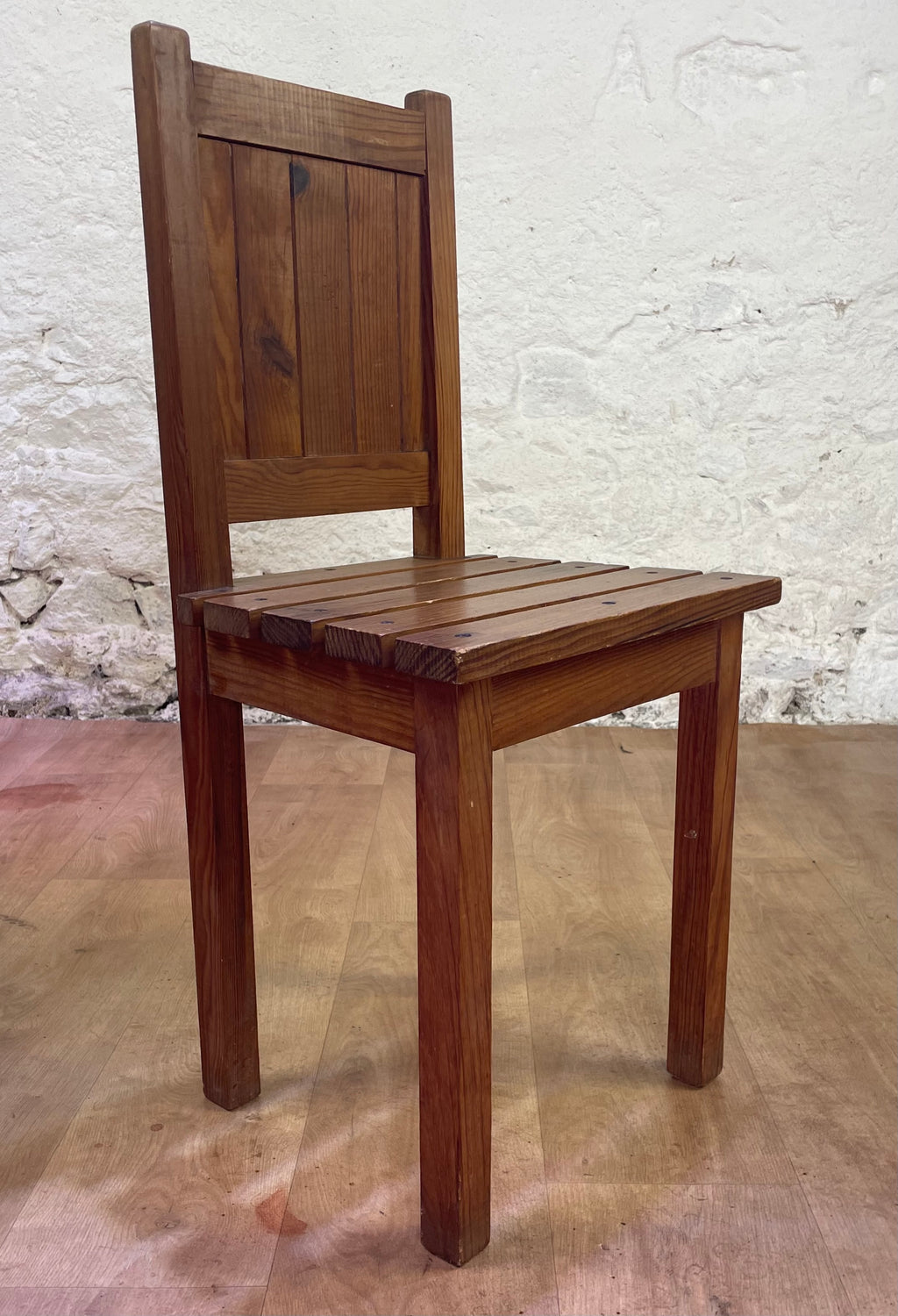 Lot de 4 chaises en bois années 1950