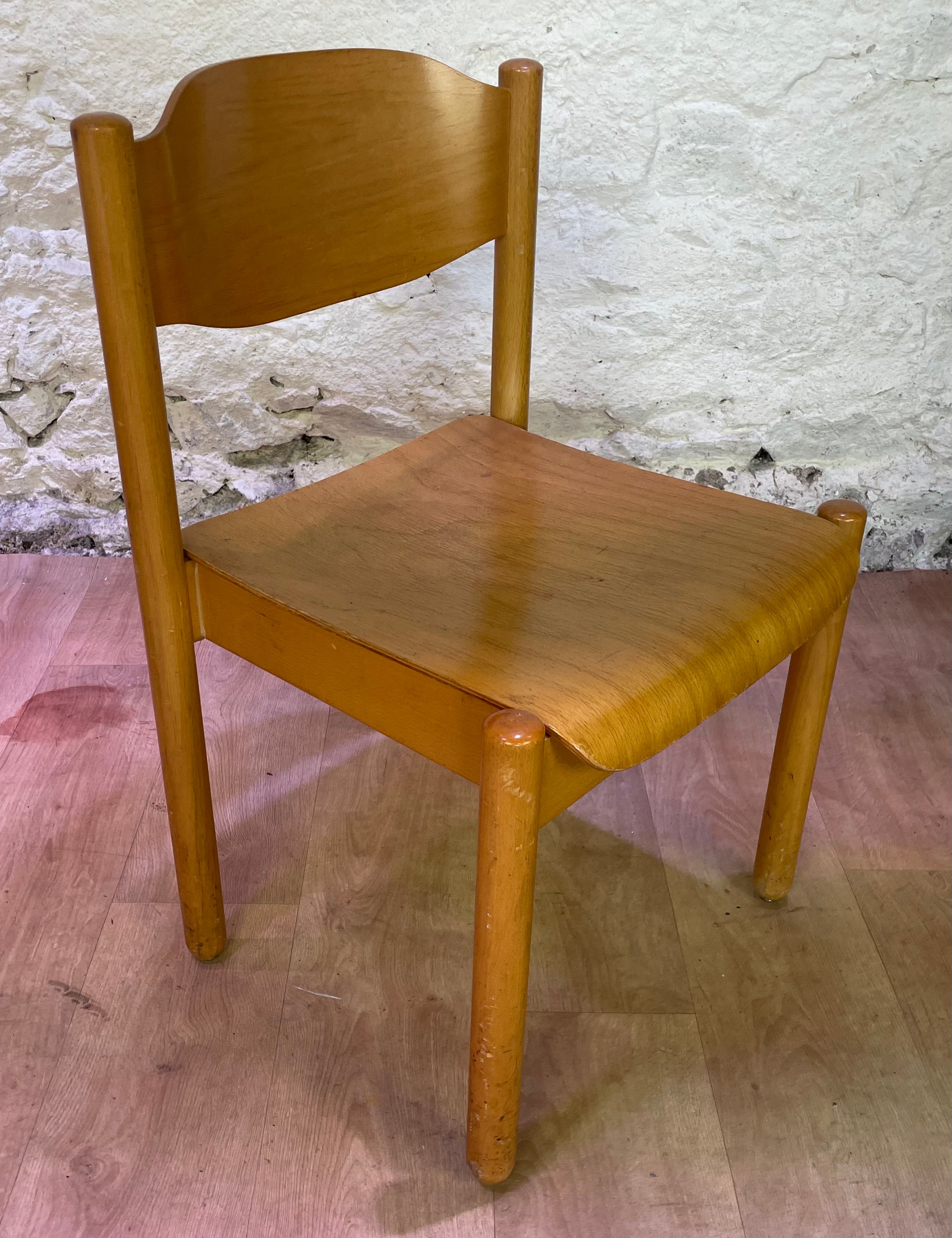 Lot 6 chaises bois de Karl Klipper