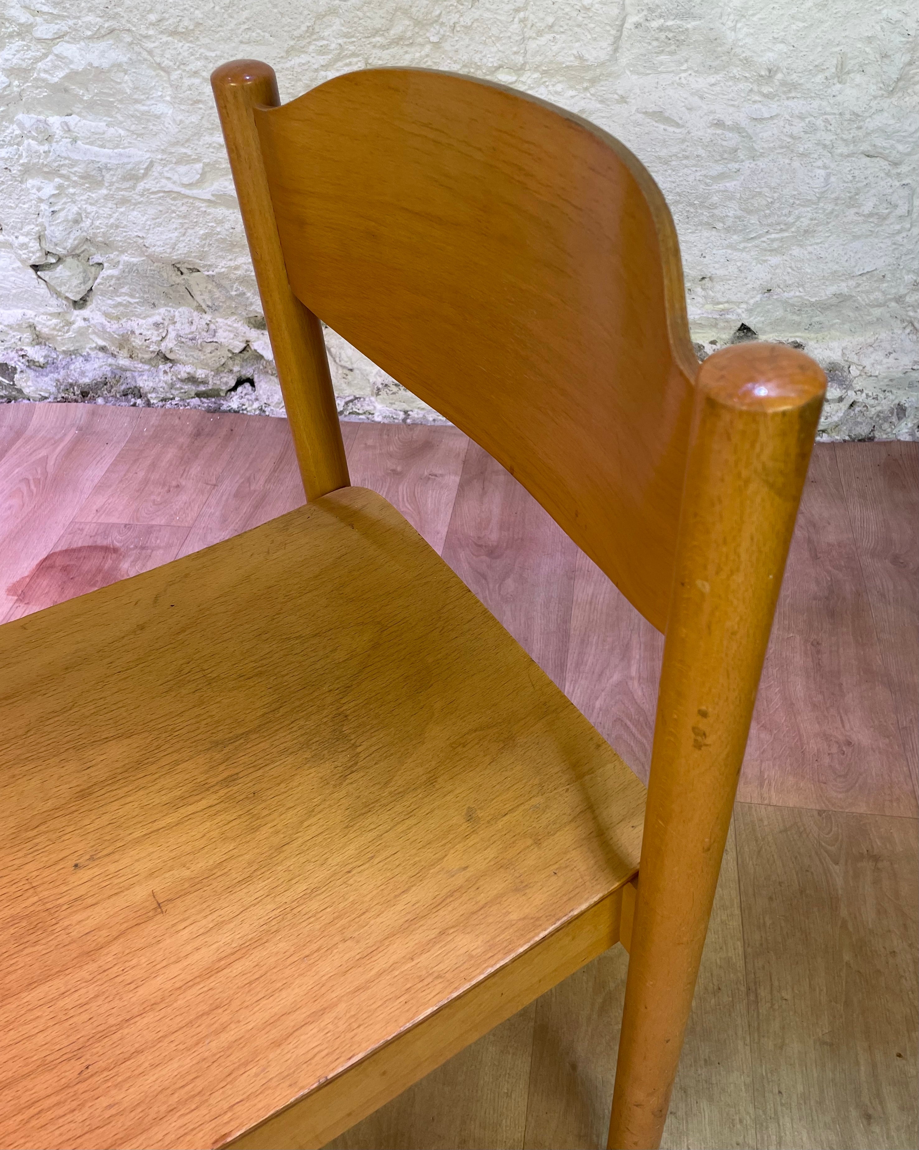 Lot 6 chaises bois de Karl Klipper