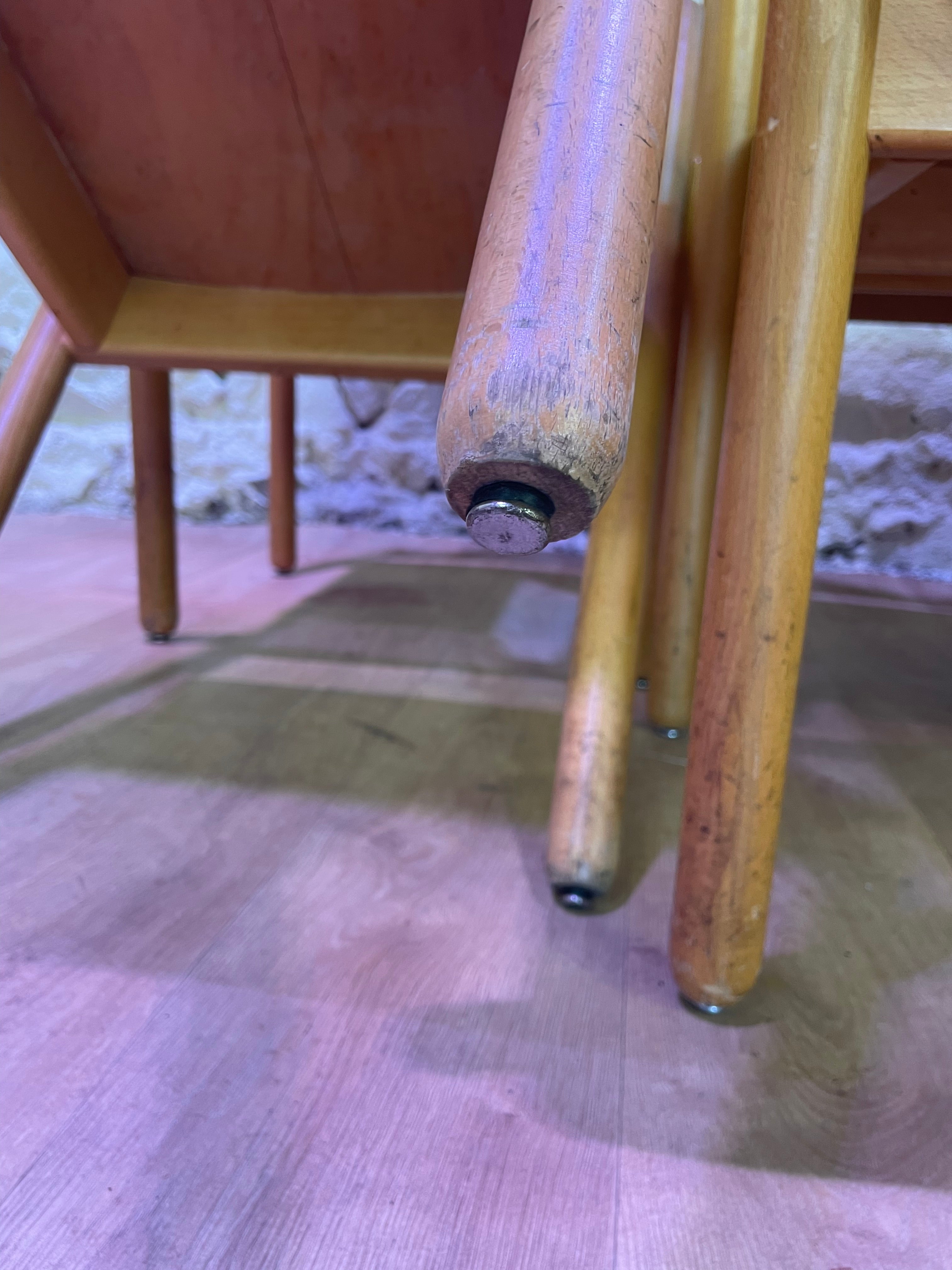 Lot 6 chaises bois de Karl Klipper