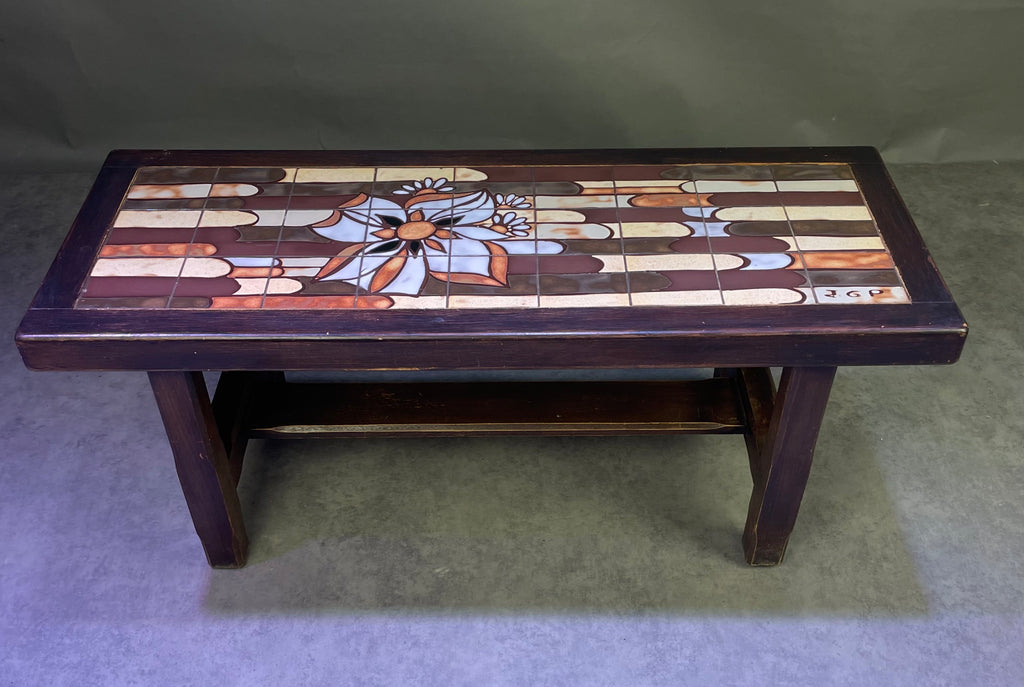 Table basse bois et céramique