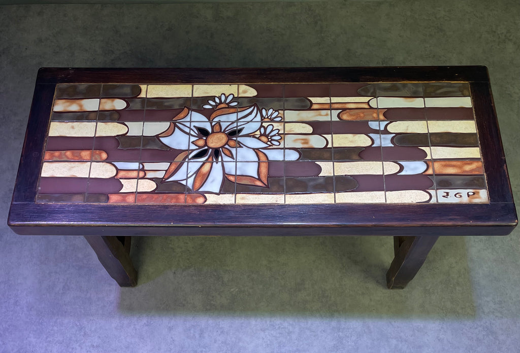 Table basse bois et céramique