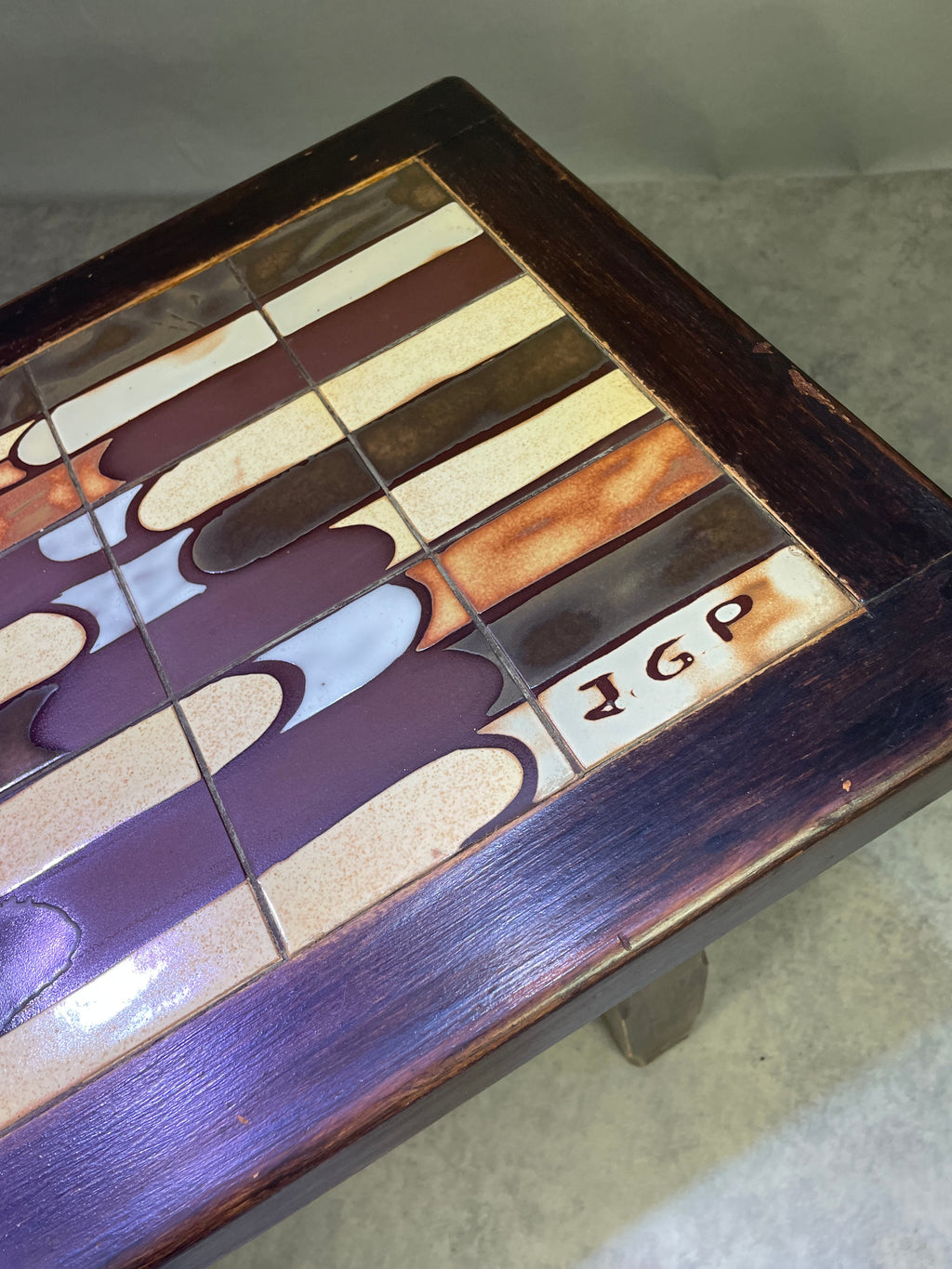Table basse bois et céramique