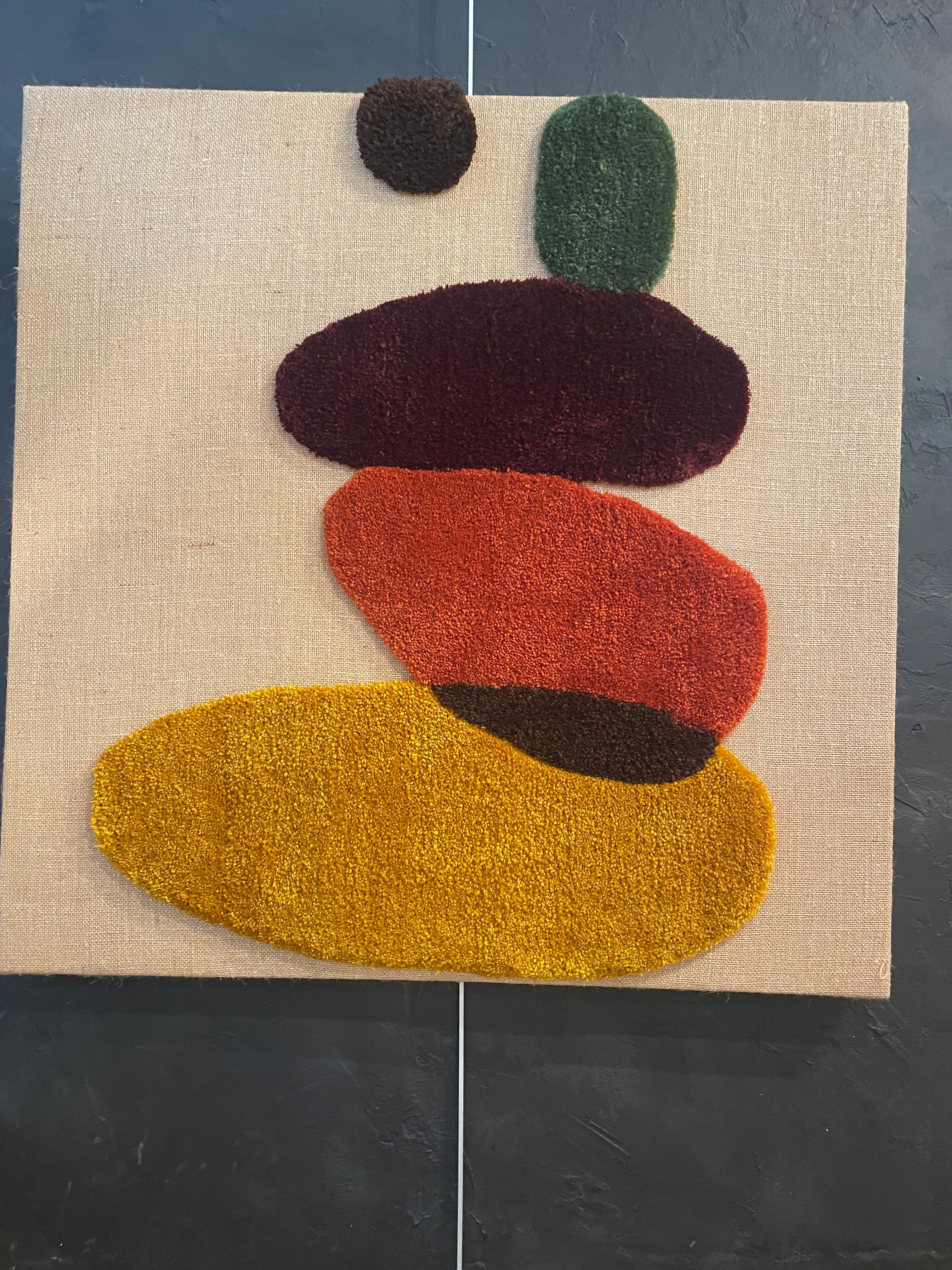 Tapisserie contemporaine Mako Studio série Stones