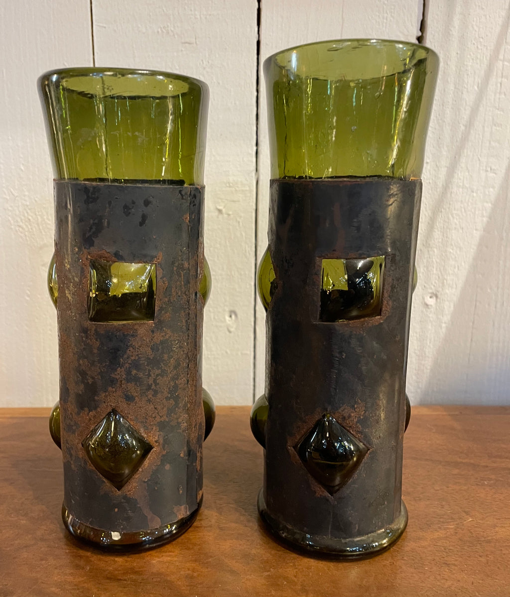 Paire de vases brutalistes