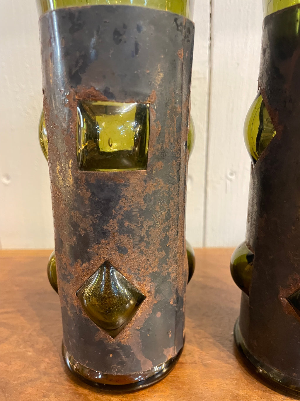 Paire de vases brutalistes