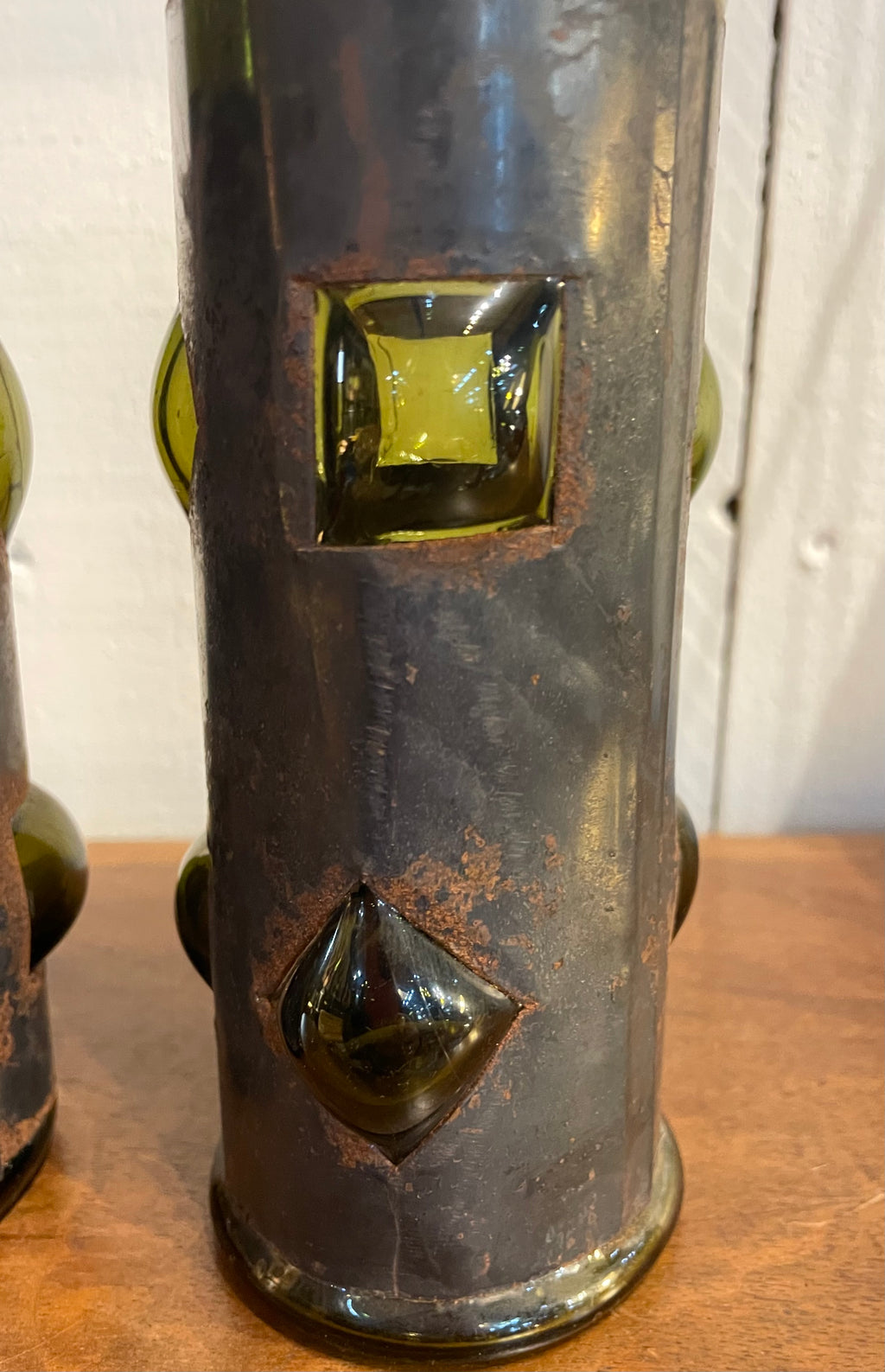 Paire de vases brutalistes