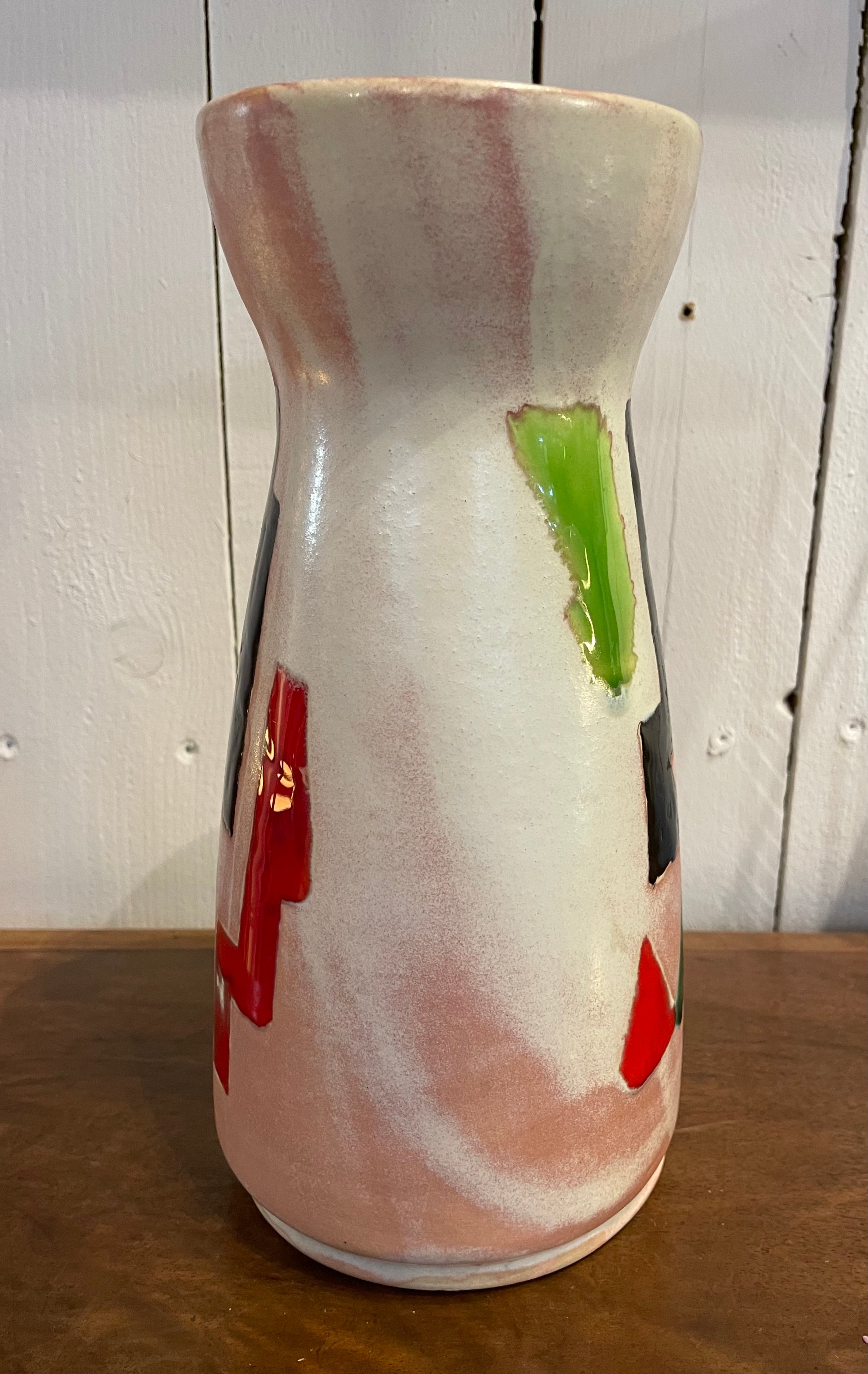 Vase multicolore années 1960