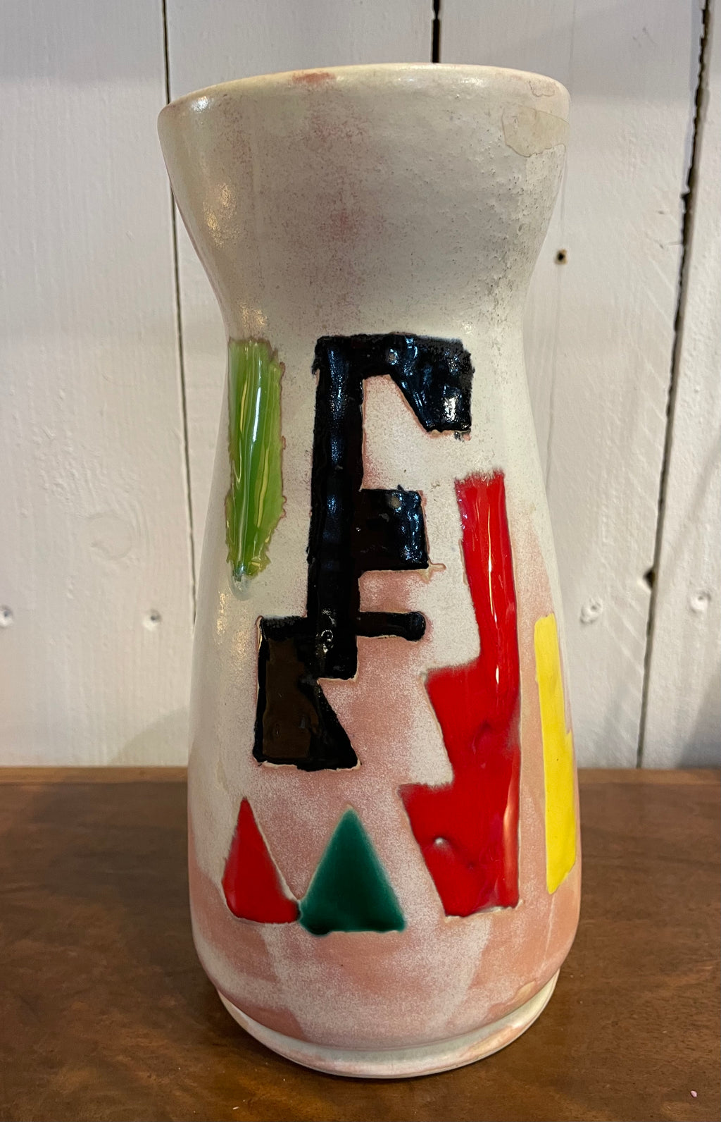 Vase multicolore années 1960