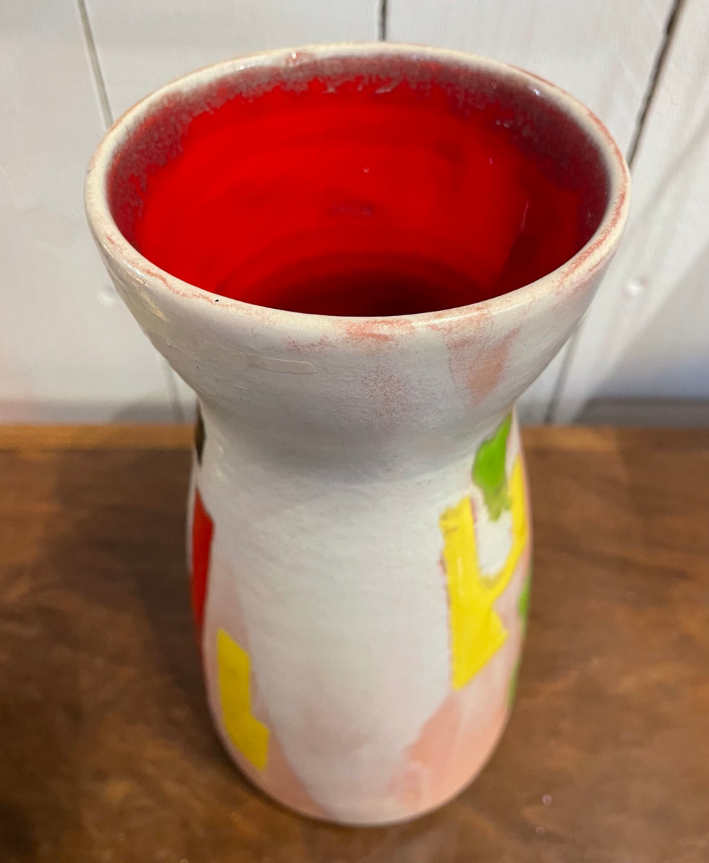 Vase multicolore années 1960