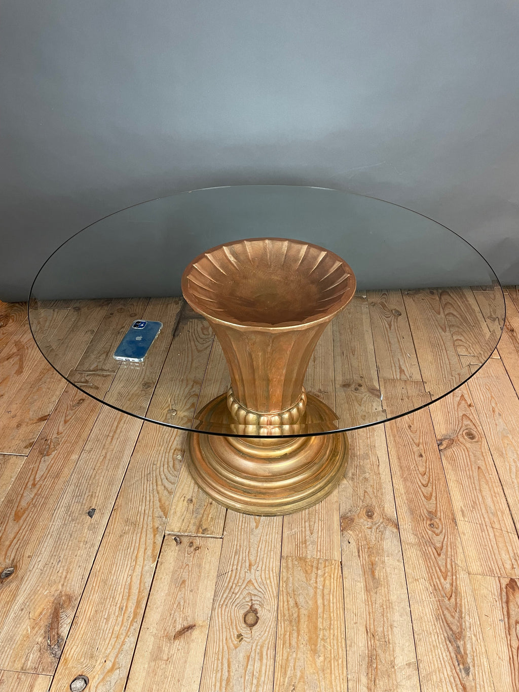 Table à manger style néo-classique années 80