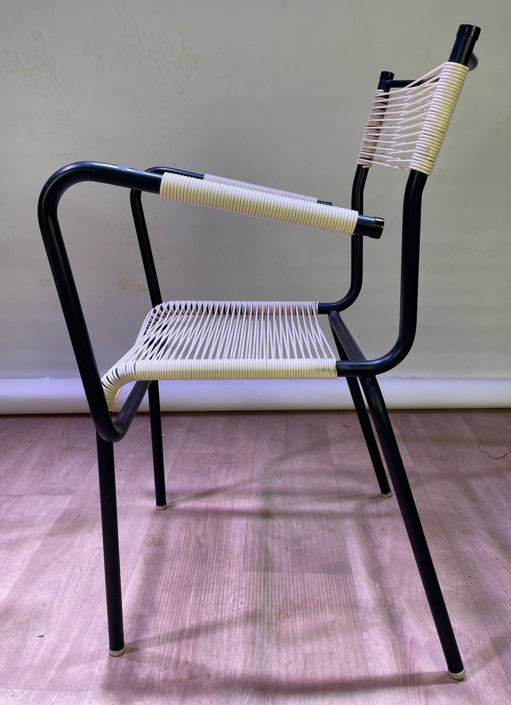 Paire de fauteuils "scoubidou"