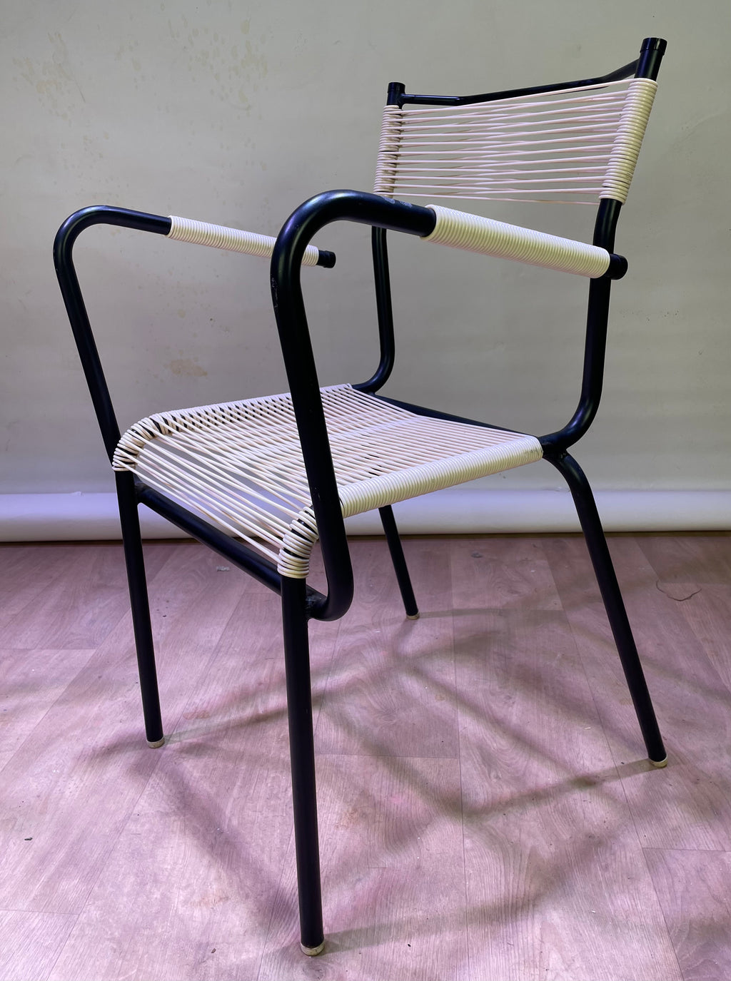 Paire de fauteuils "scoubidou"