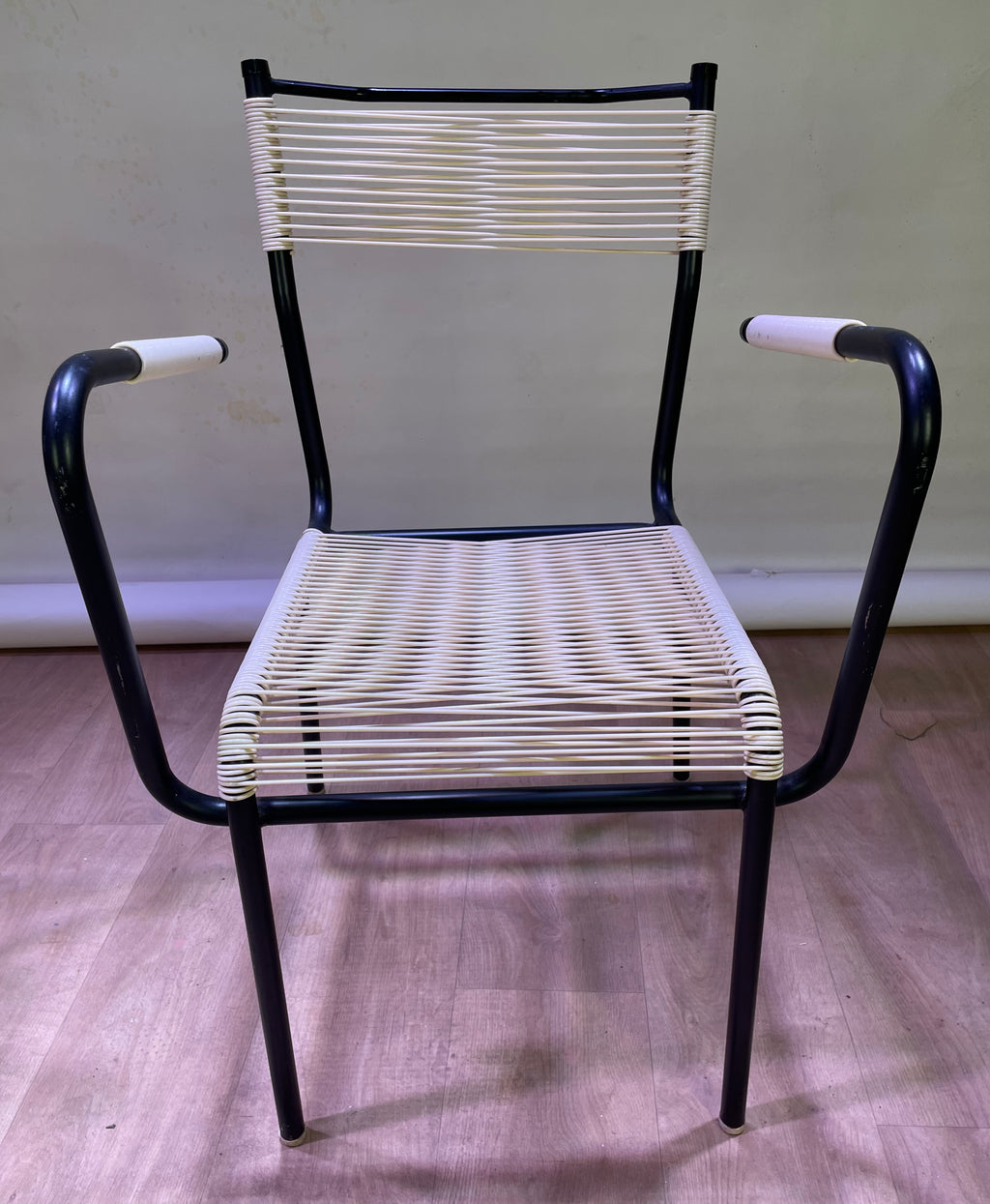 Paire de fauteuils "scoubidou"