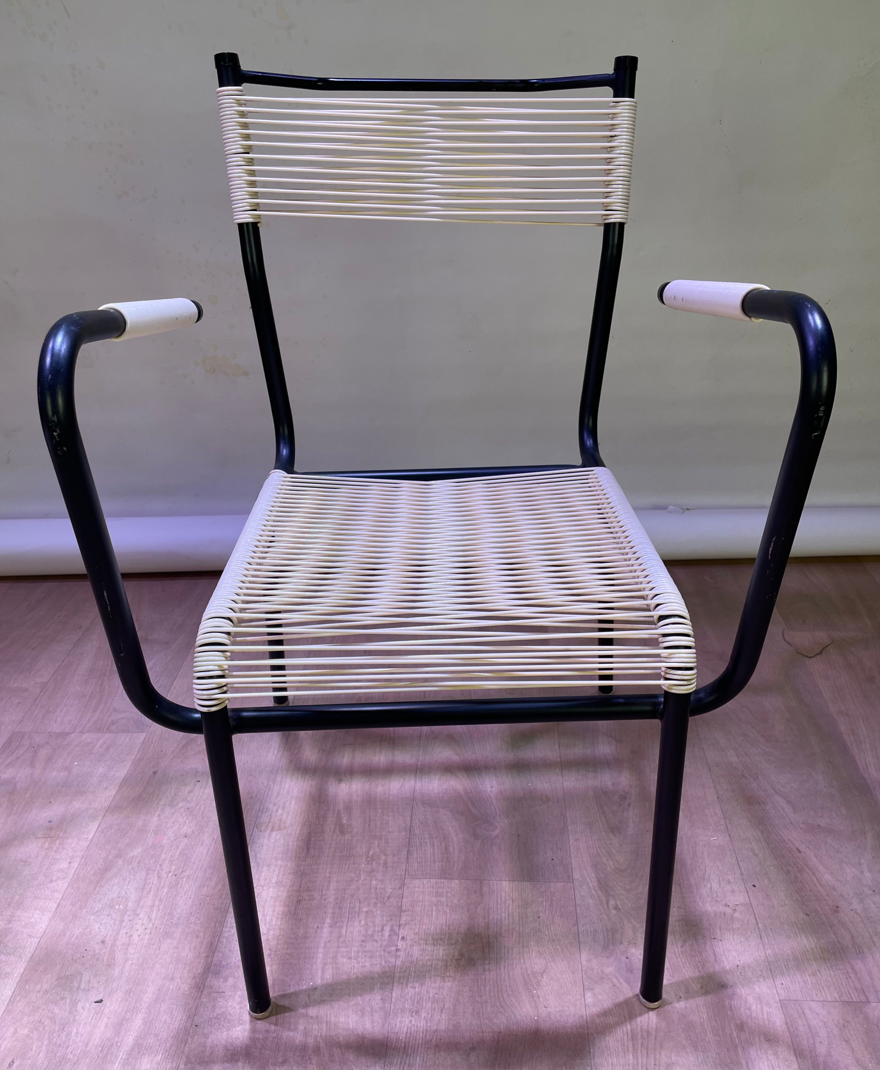 Paire de fauteuils "scoubidou"