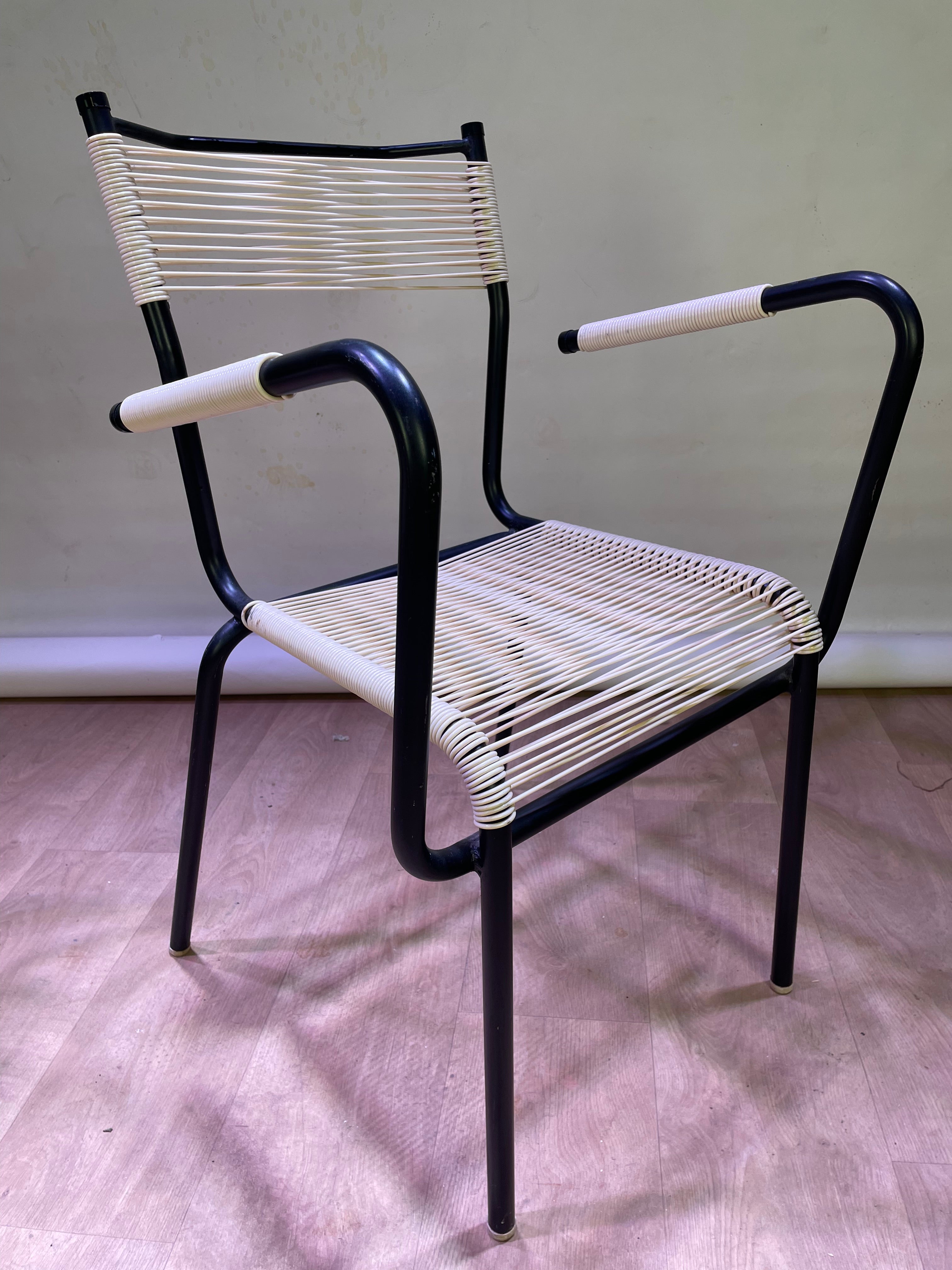 Paire de fauteuils "scoubidou"