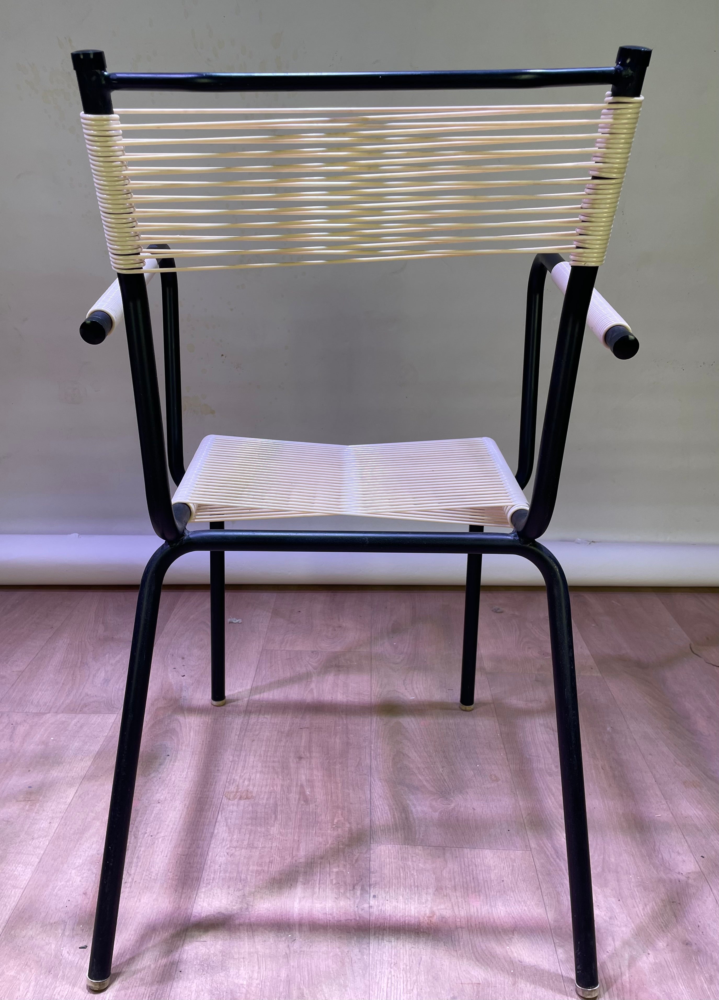 Paire de fauteuils "scoubidou"