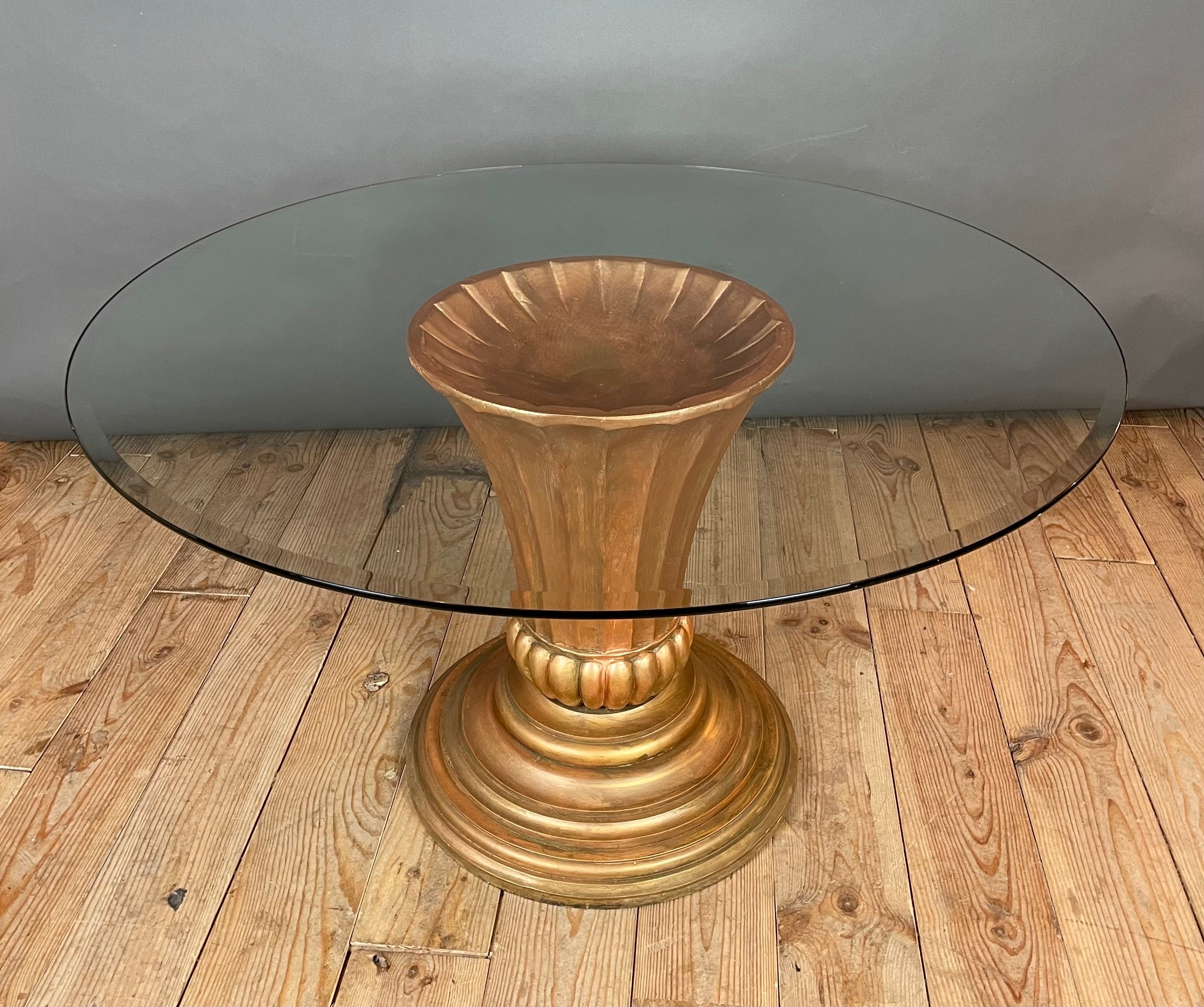 Table à manger style néo-classique années 80