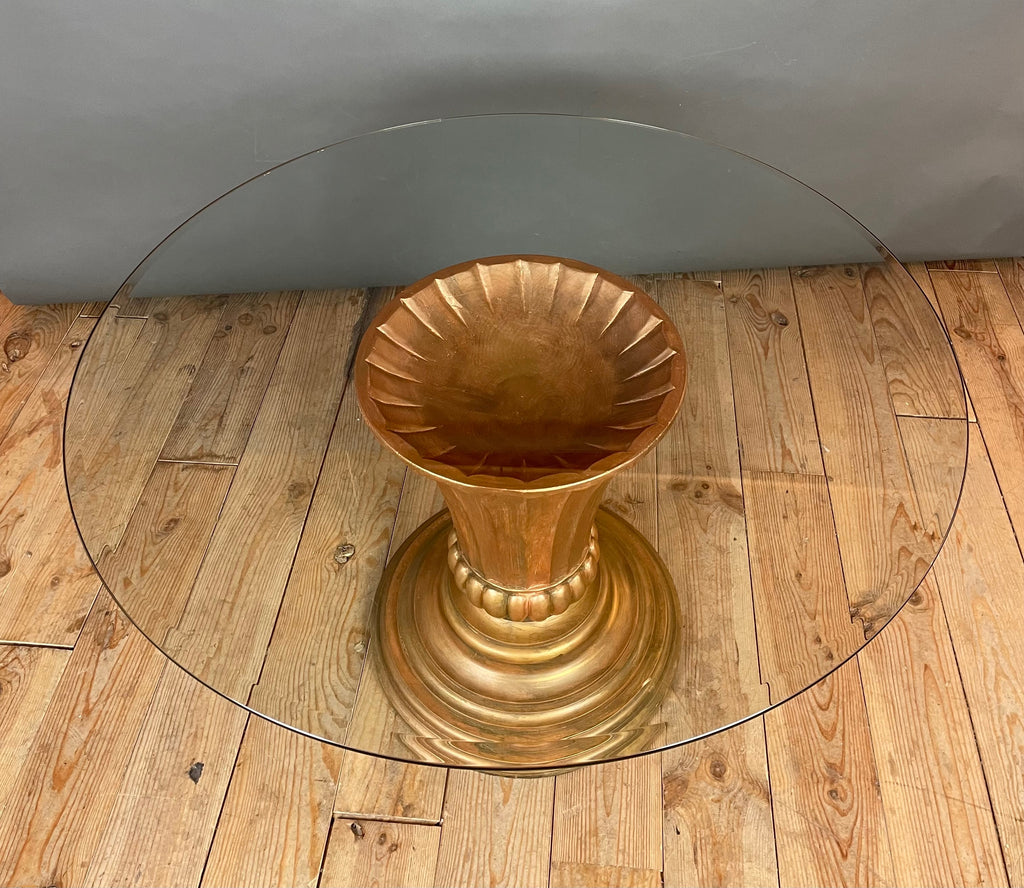 Table à manger style néo-classique années 80