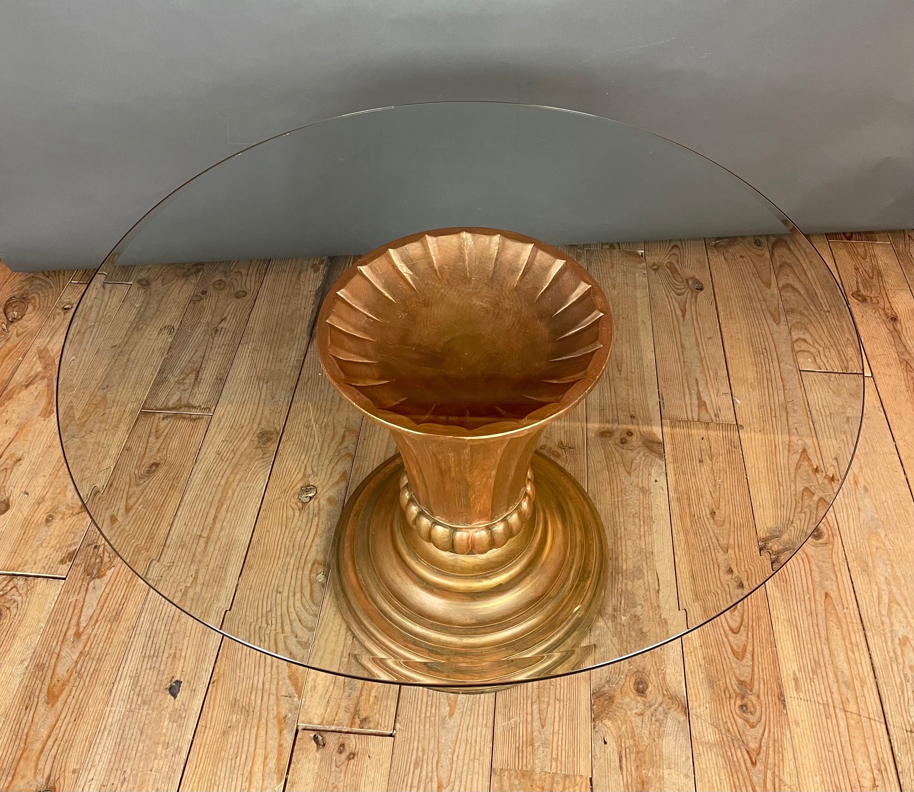 Table à manger style néo-classique années 80