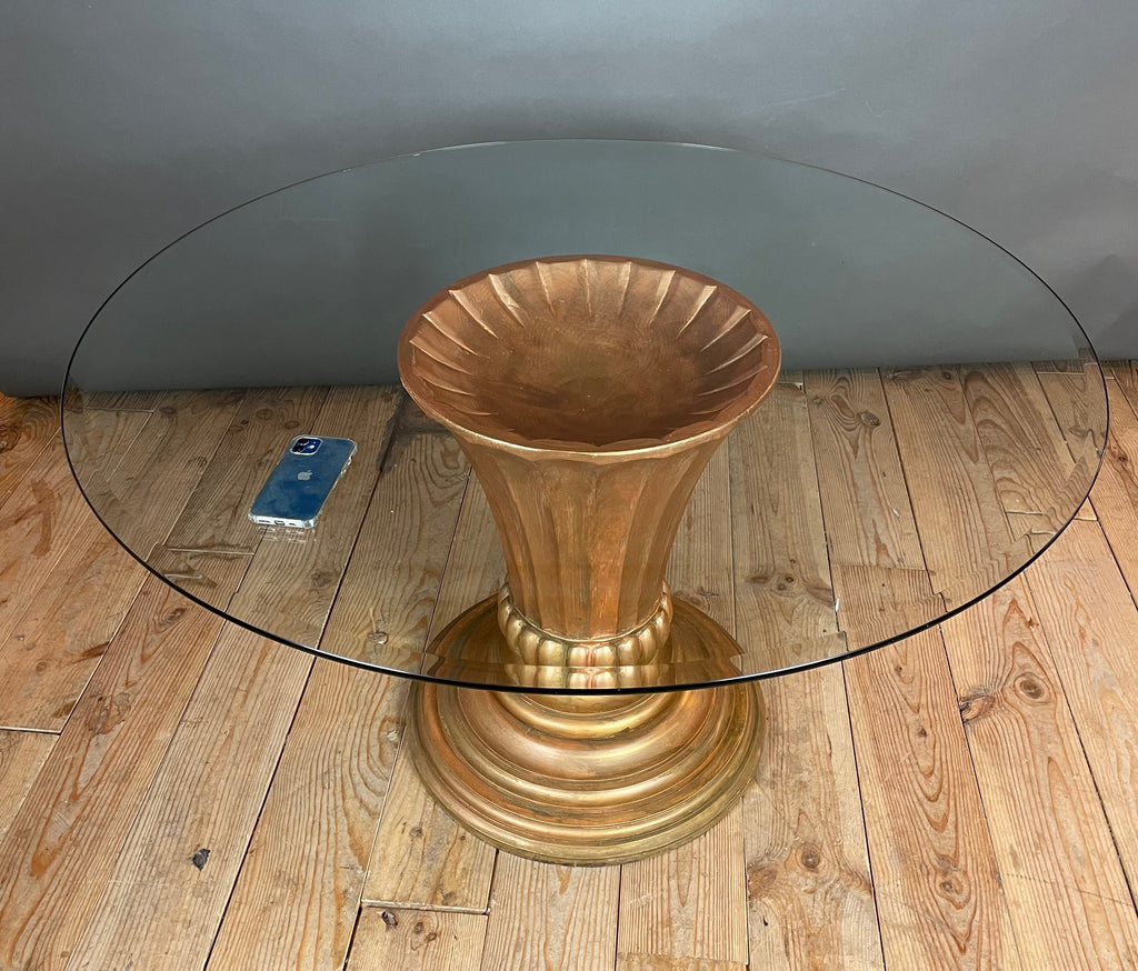 Table à manger style néo-classique années 80